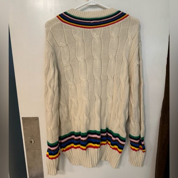 Rowing Blazers classic cable knit rainbow sweater - Picture 5 of 5